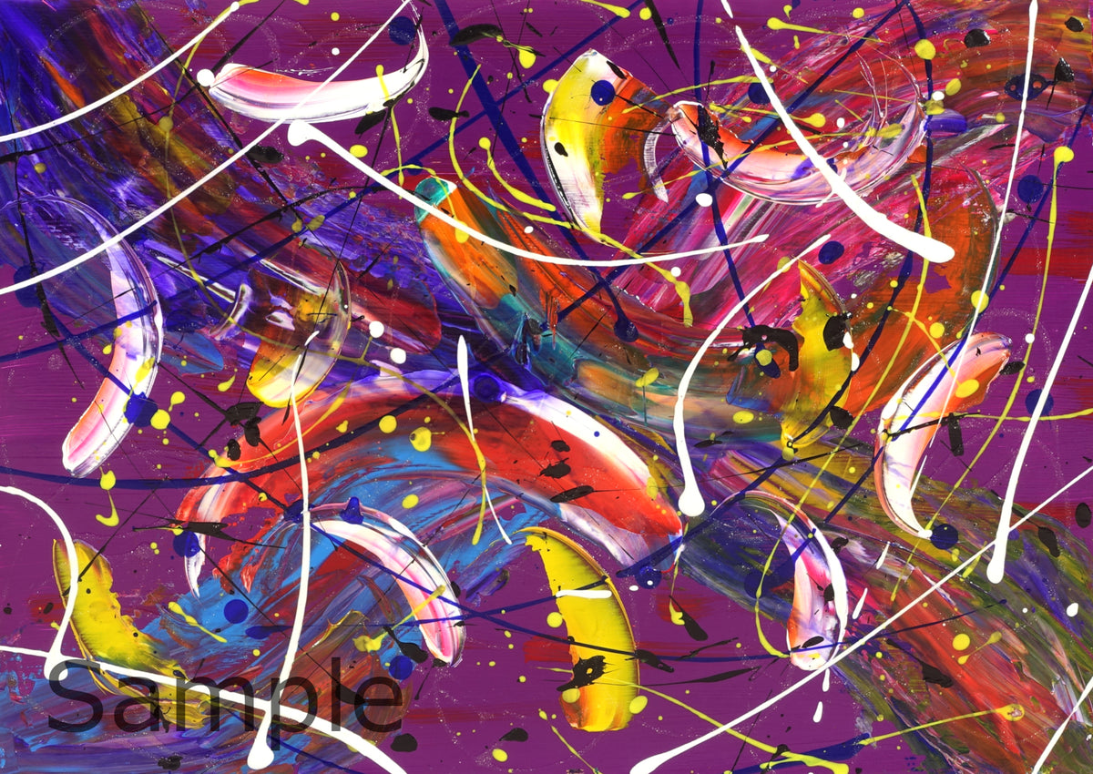 Trifinity Tetragram 44 (Jn 21:11-46665) Dopamine Art, Abstract
