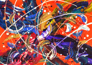Trifinity Tetragram modern abstract wall art painting, teal abstract wall art, abstract wall art online, abstract art with turquoise, abstract art posters and prints, abstract art posters and prints, decorative abstract art paintings, lime green abstract painting, teal blue abstract art , 